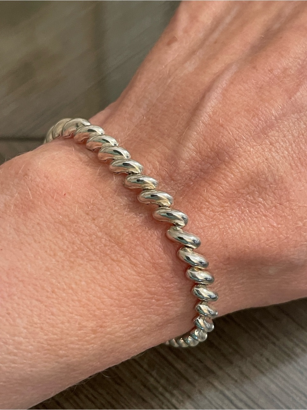 ATI Sterling Silver 925 Italy 7" Petite San Marco Bracelet 7.1 Grams - Picture 8 of 17